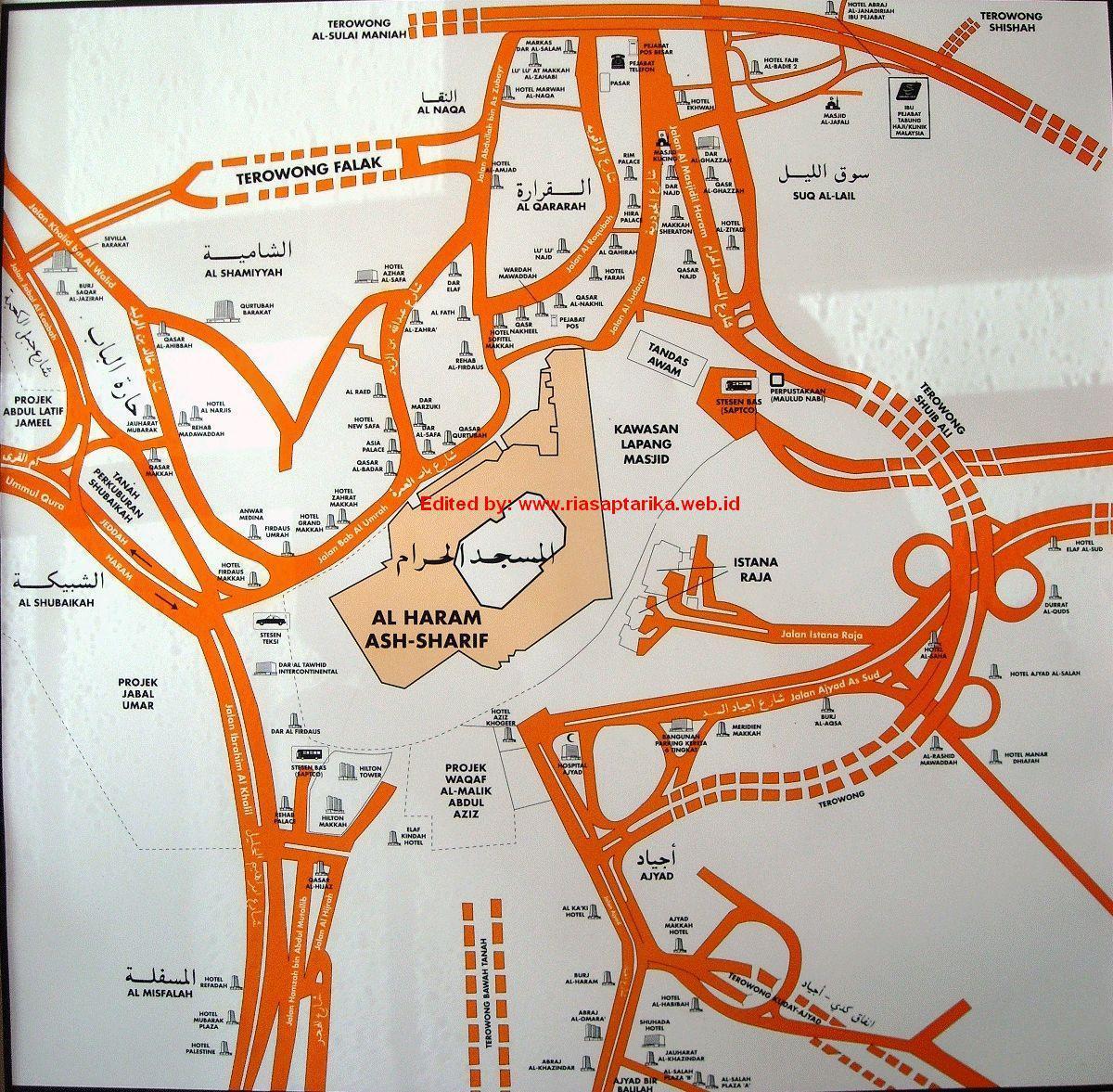 mapa misfalah Makkah mapa